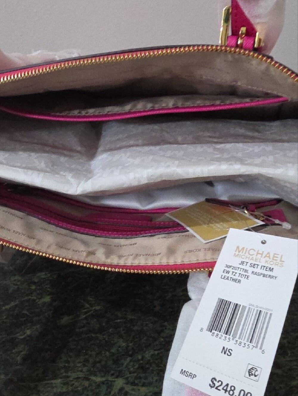 Michael Kors Hot Pink Tote - Picture 5 of 7